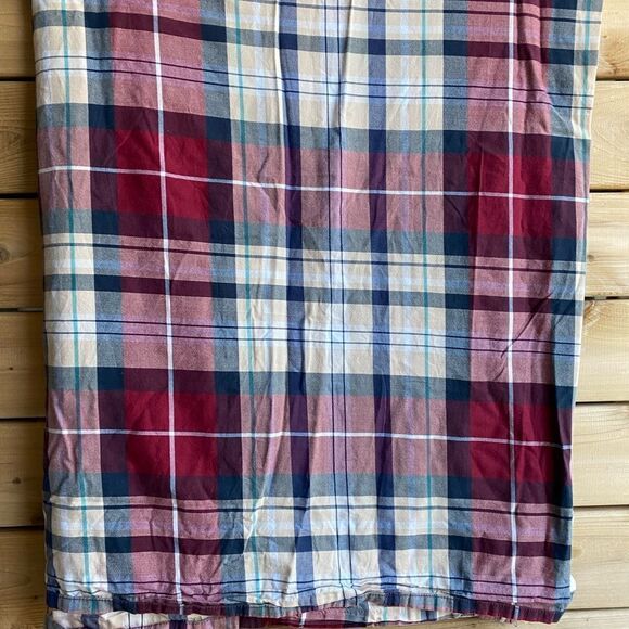 Pottery Barn Teen Plaid Bed Flat Top Sheet - Picture 4 of 5